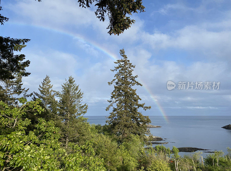 温哥华岛的海岸景色