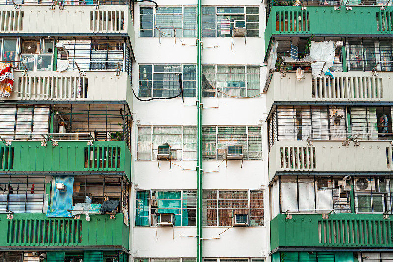 香港观塘旧公共住宅大厦