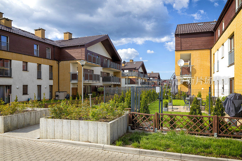 波兰Szczecin郊区的新住宅区