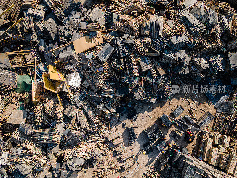 无人机视角下的建筑工地和建筑垃圾