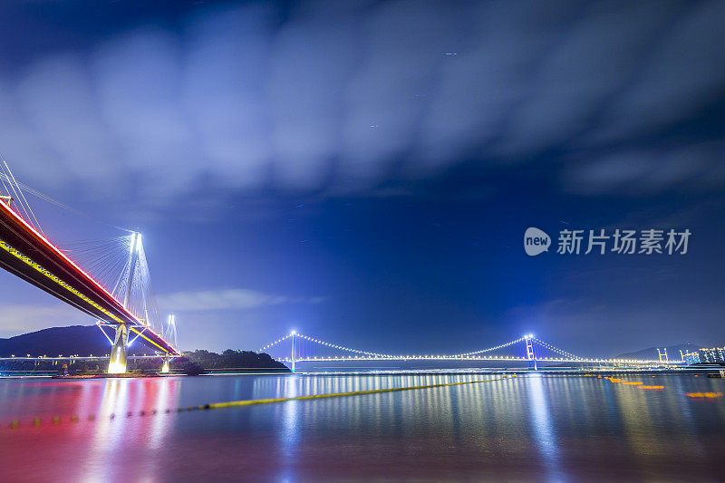 香港汀九大桥夜景