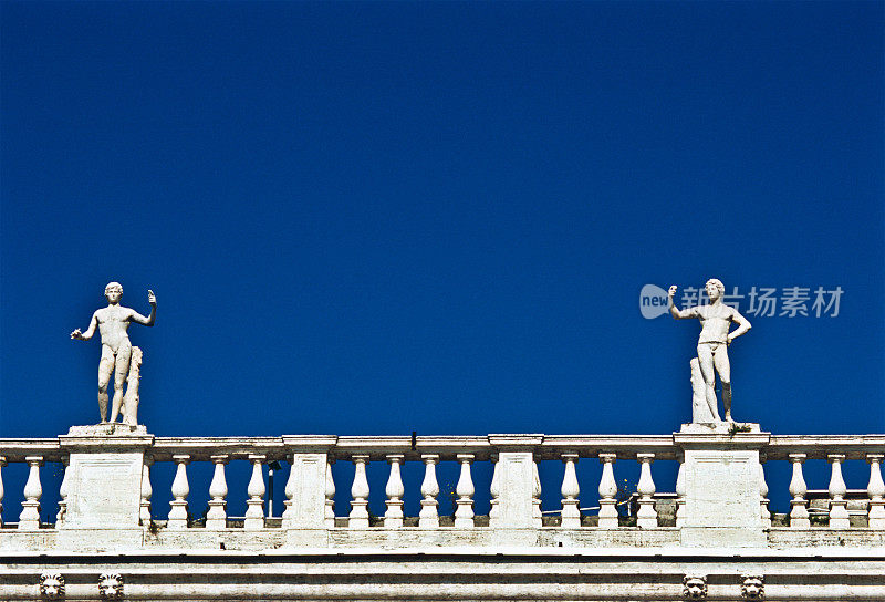 意大利，拉齐奥，罗马，市政厅雕像。