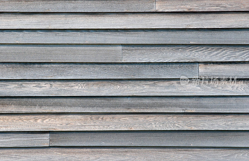 灰色护墙板房子壁板，木材背景近