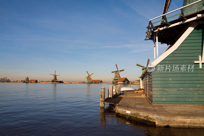 五个荷兰历史上的风车