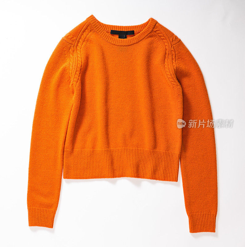 橙色的毛衣