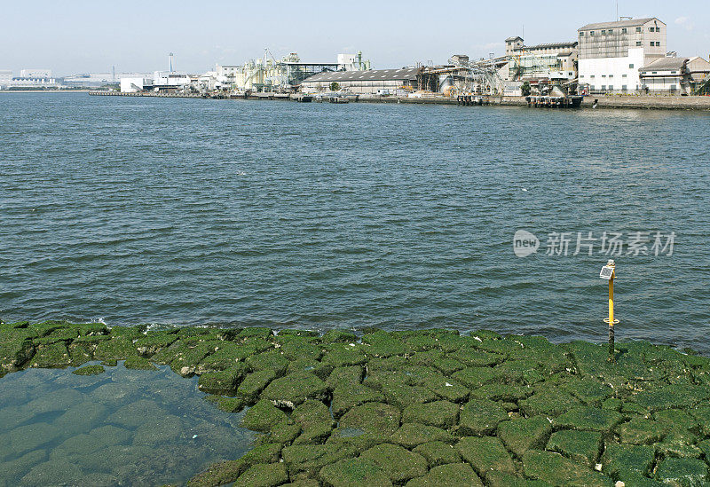 流入大阪湾工业区的河流