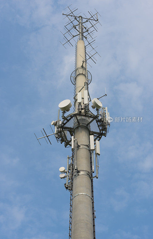 通信天线混凝土塔移动电话网络