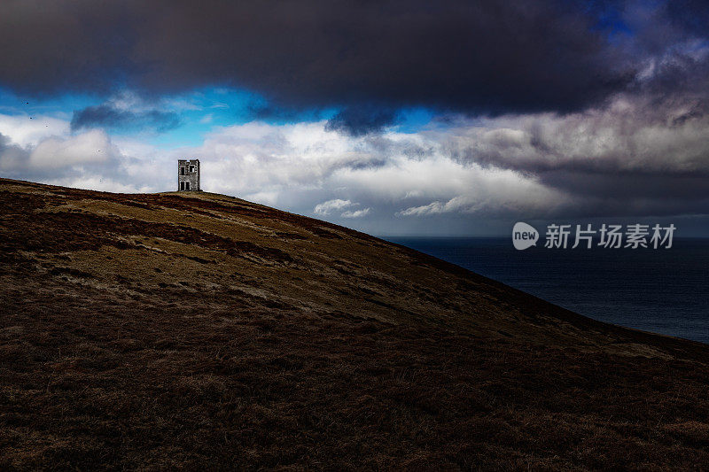 位于苏格兰设得兰群岛布雷塞的二战后瞭望台遗址
