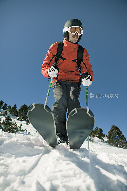 人滑雪