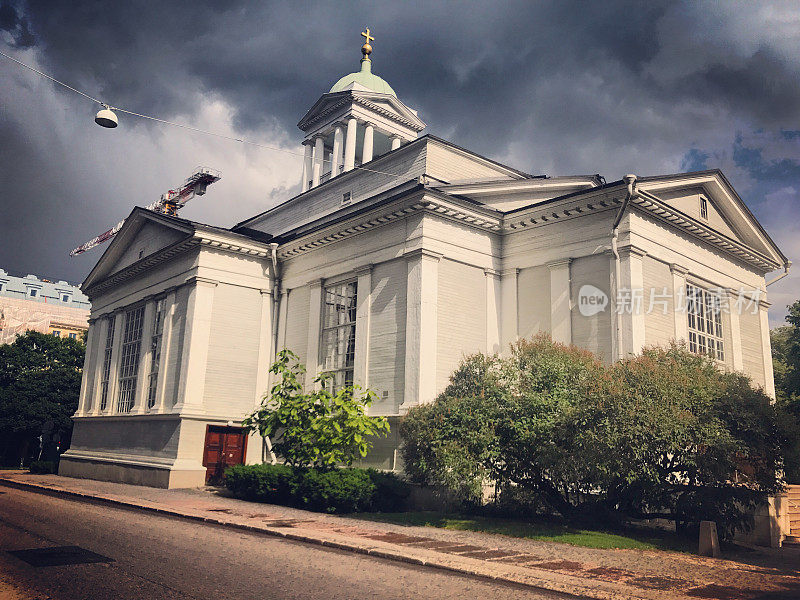 福音路德教会的老教堂，建于1826年，芬兰赫尔辛基