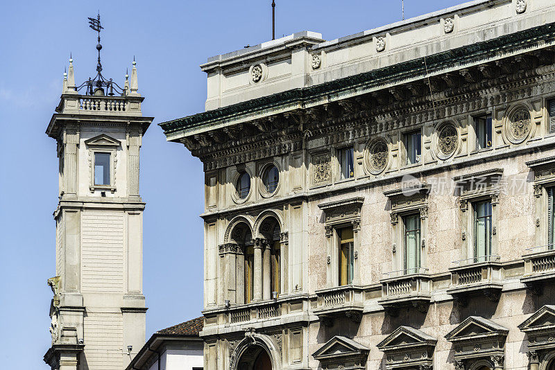 意大利建筑，大教堂广场，米兰