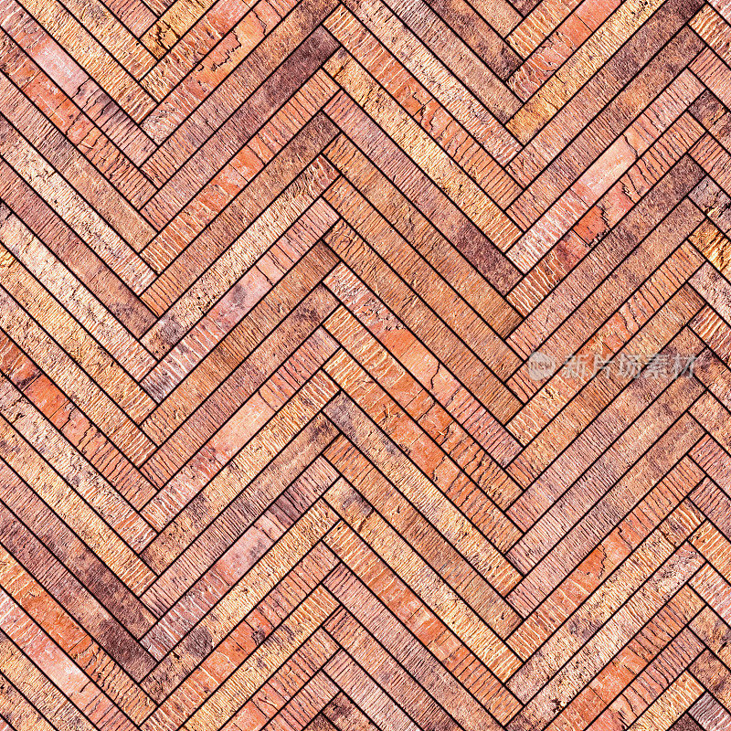 天然木地板无缝纹理(人字形)
