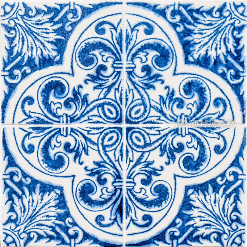 葡萄牙波尔图的老式葡萄牙瓷砖