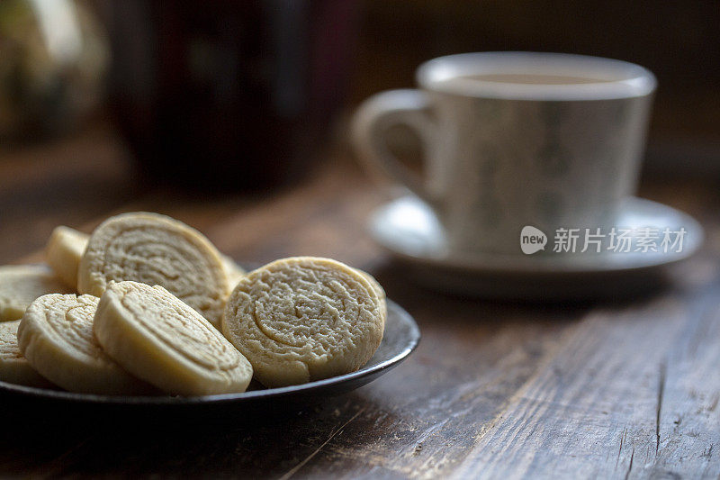 自制饼干和咖啡休息时间