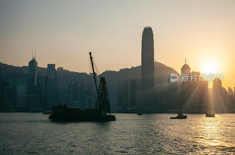 香港维港天际线