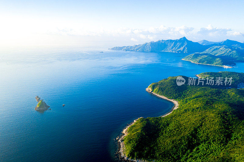 鸟瞰位于西贡的塔门或草岛海景