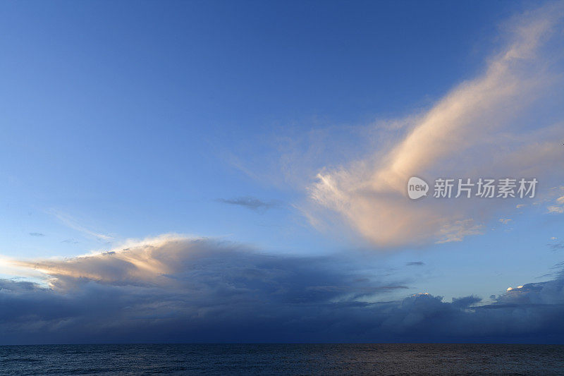 海景云景云天空大气心情蓝色