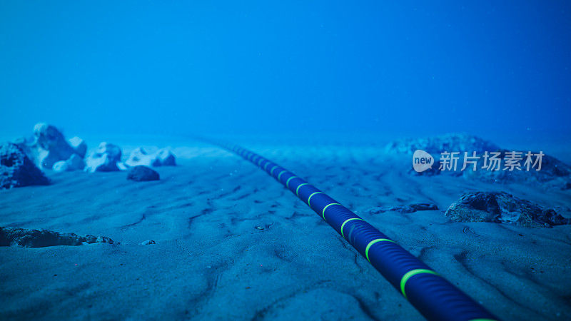 海底的水下光缆