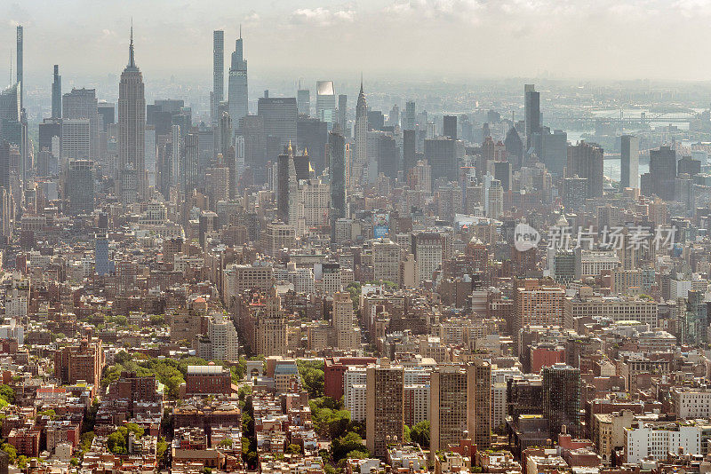 纽约市的城市景观和天际线