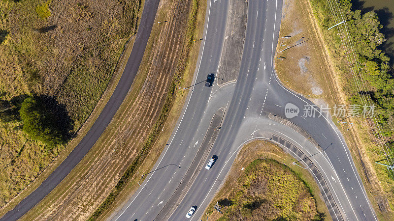 道路交叉口空中