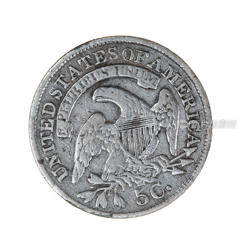 1830年美国古董半角镍币五分硬币