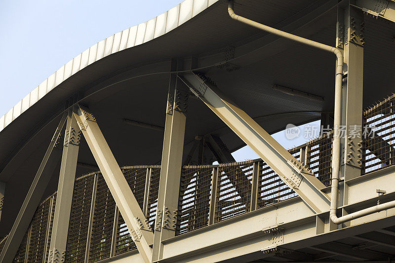 曼谷乍都乍的现代人行天桥