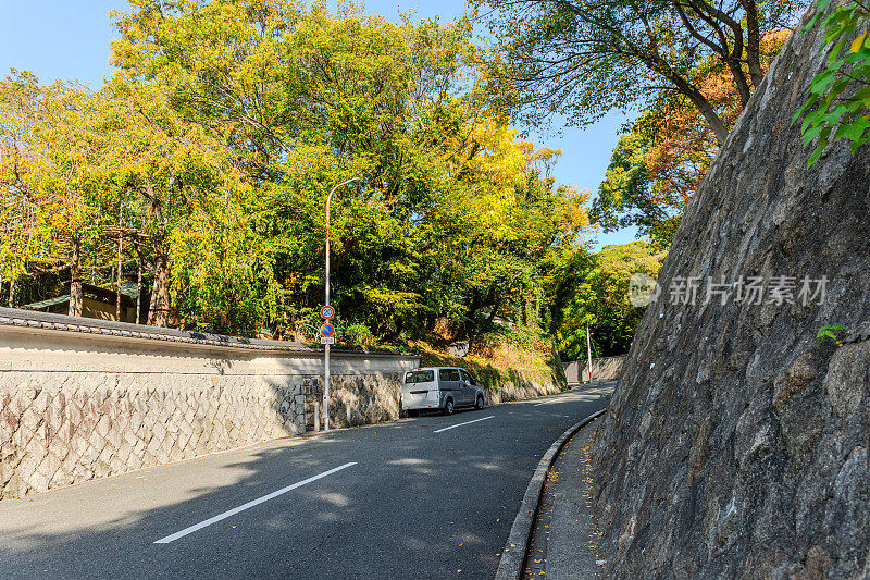 日本天王寺公园附近优雅的街道