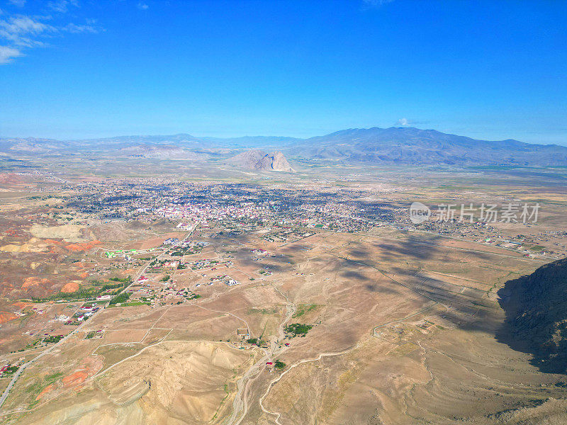 Doğubayazit城市鸟瞰图，Agri