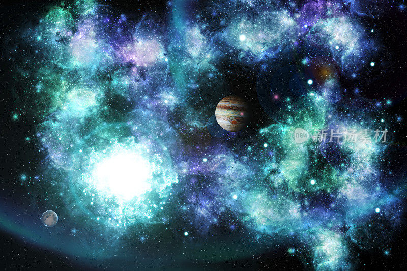 宇宙的辉煌:行星和恒星的天体之舞