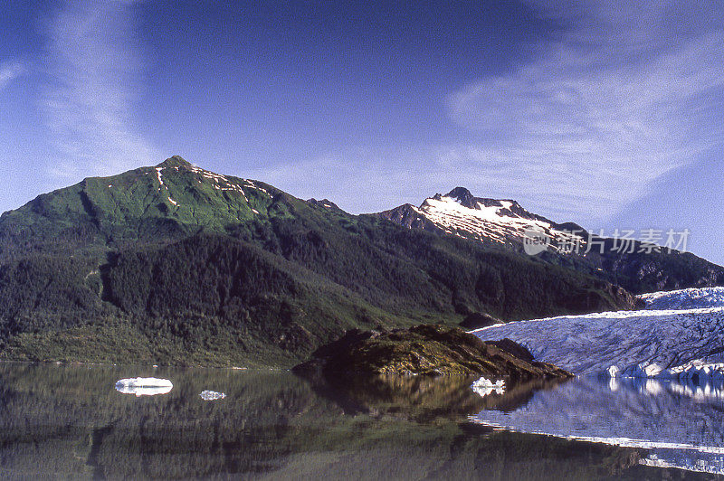 门登霍尔冰川的远景