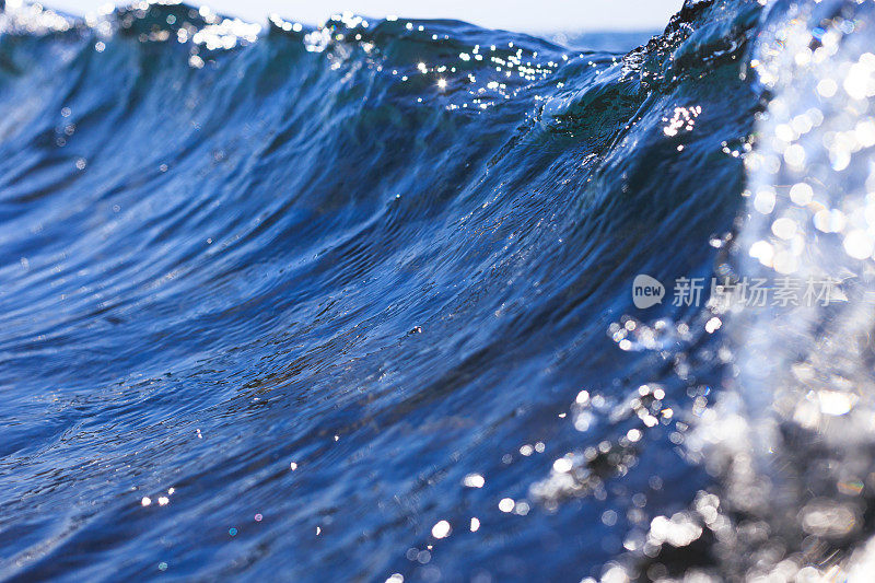 海浪。海面特写