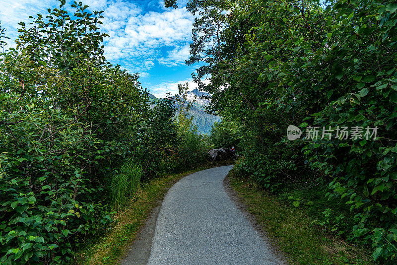 阿拉斯加朱诺的门登霍尔湖景