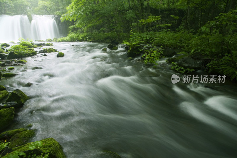 瀑布和河流