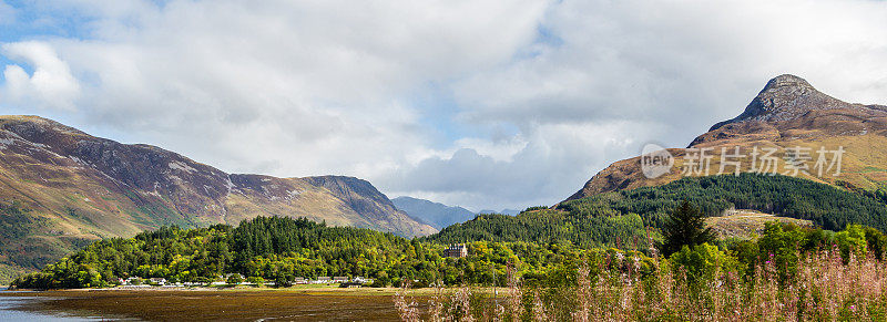 格伦科的部分全景，在苏格兰高地