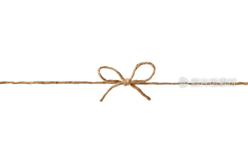 弦或麻绳系在弓孤立为您的设计