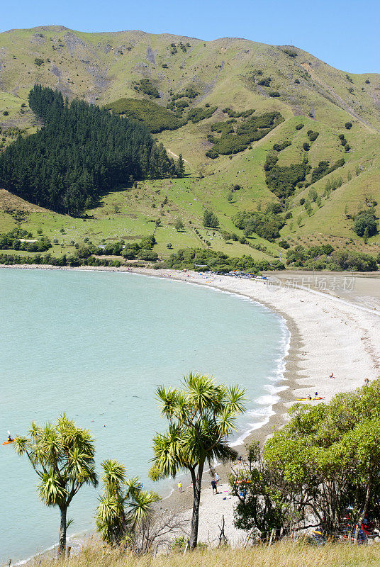 海景，电缆湾，纳尔逊，新西兰