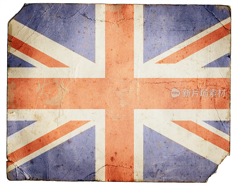 枯燥乏味的英国国旗