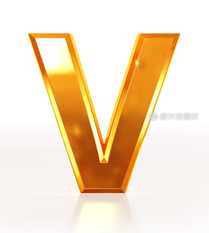 黄金字母V