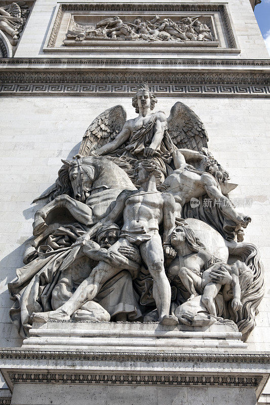 凯旋门雕像细节巴黎