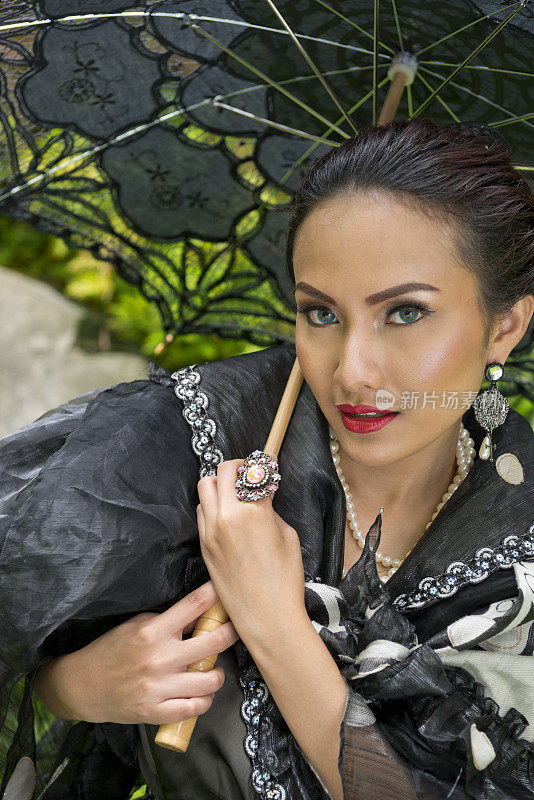 一个印尼女孩的肖像