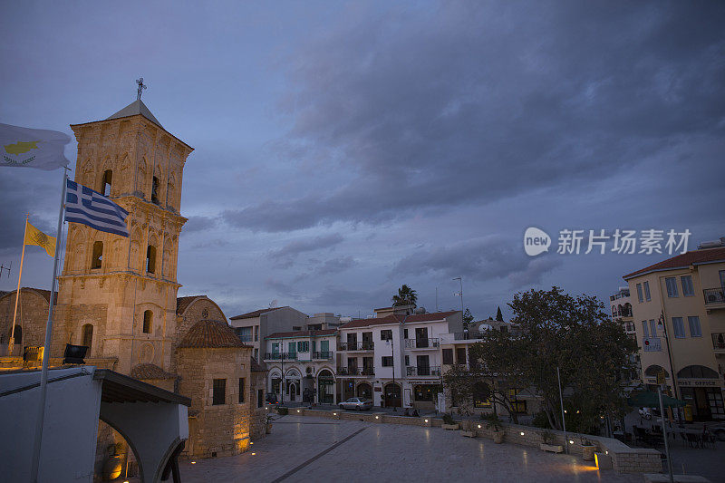 塞浦路斯拉纳卡的圣拉撒路教堂和广场