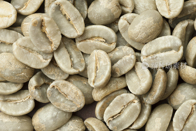 未经烘烤的生咖啡豆