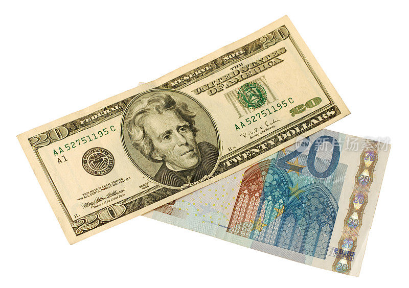 美国钞票比欧洲钞票贵20美元