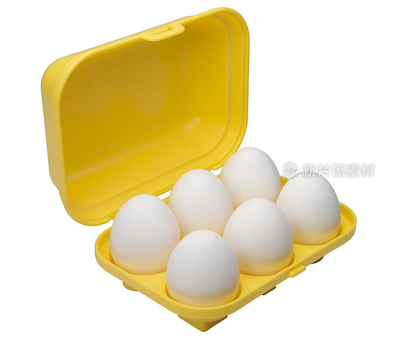 六个鸡蛋在一个盒子里