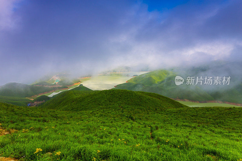 天湖黎明时分，桂林，中国