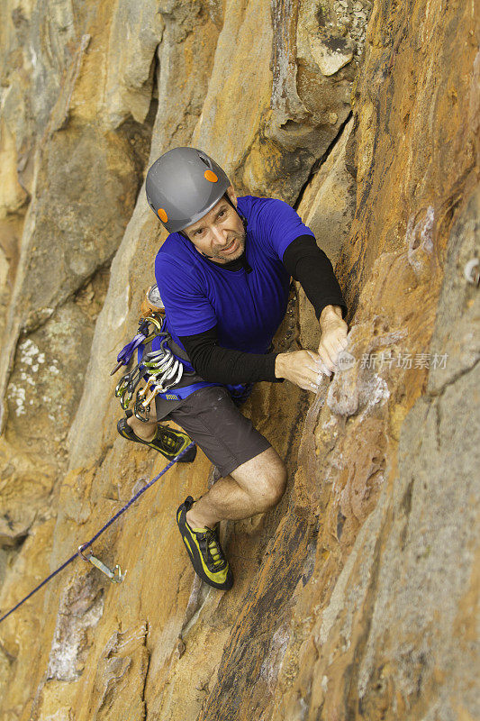 男性Rockclimber