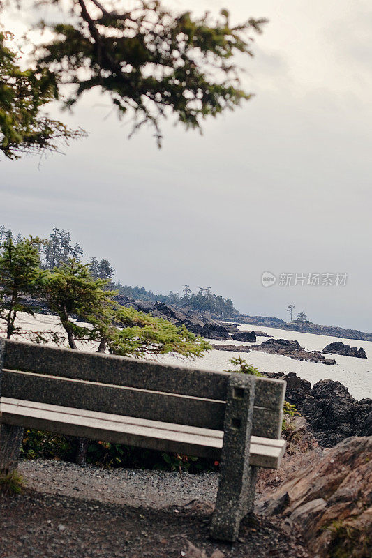 沿野生太平洋步道的海洋景观，Ucluelet