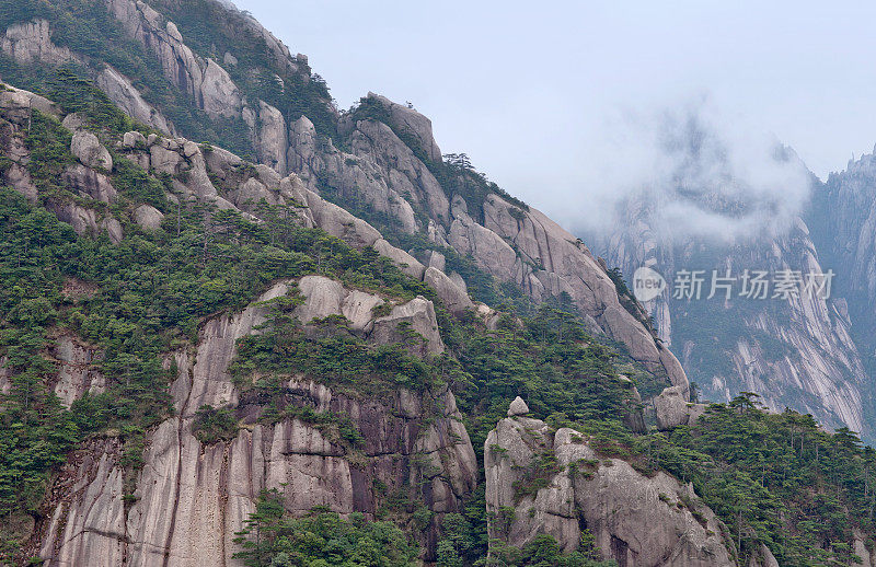 中国安徽省的黄山
