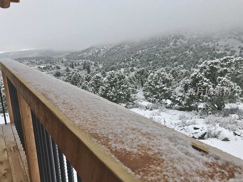 白色风景-科罗拉多州西部高海拔冬季降雪