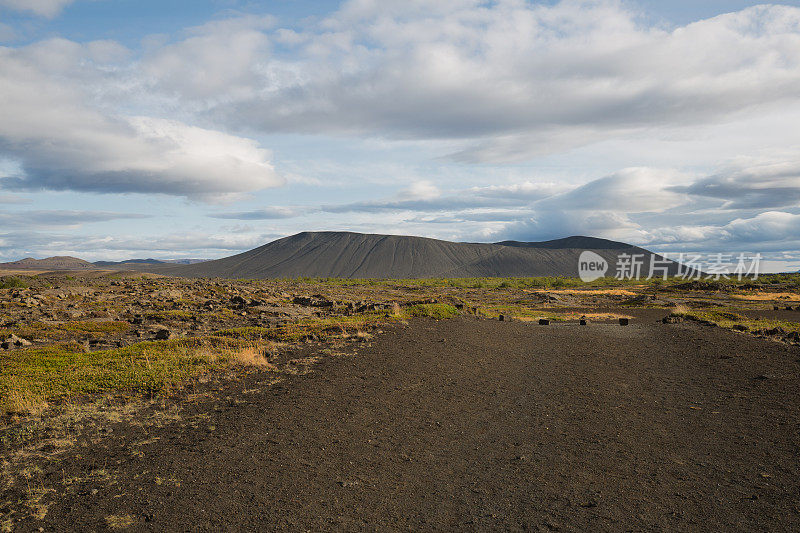 冰岛的Hverfjall火山口